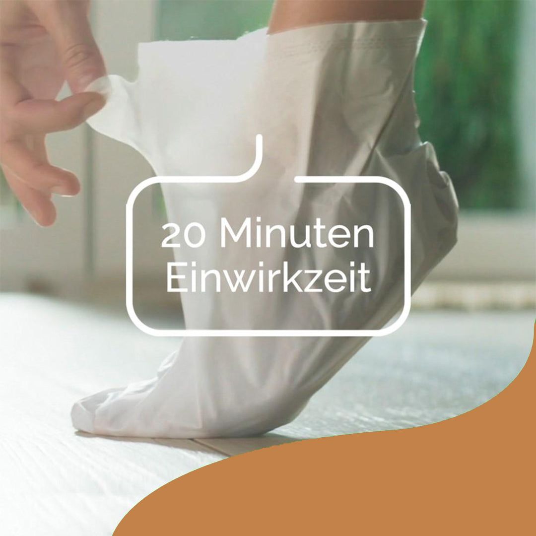 Scholl DE Care Scholl Expertcare intensiv pflegende Fußmaske in Socken mit Honig und Mandel – 1 Paar Einwegsocken