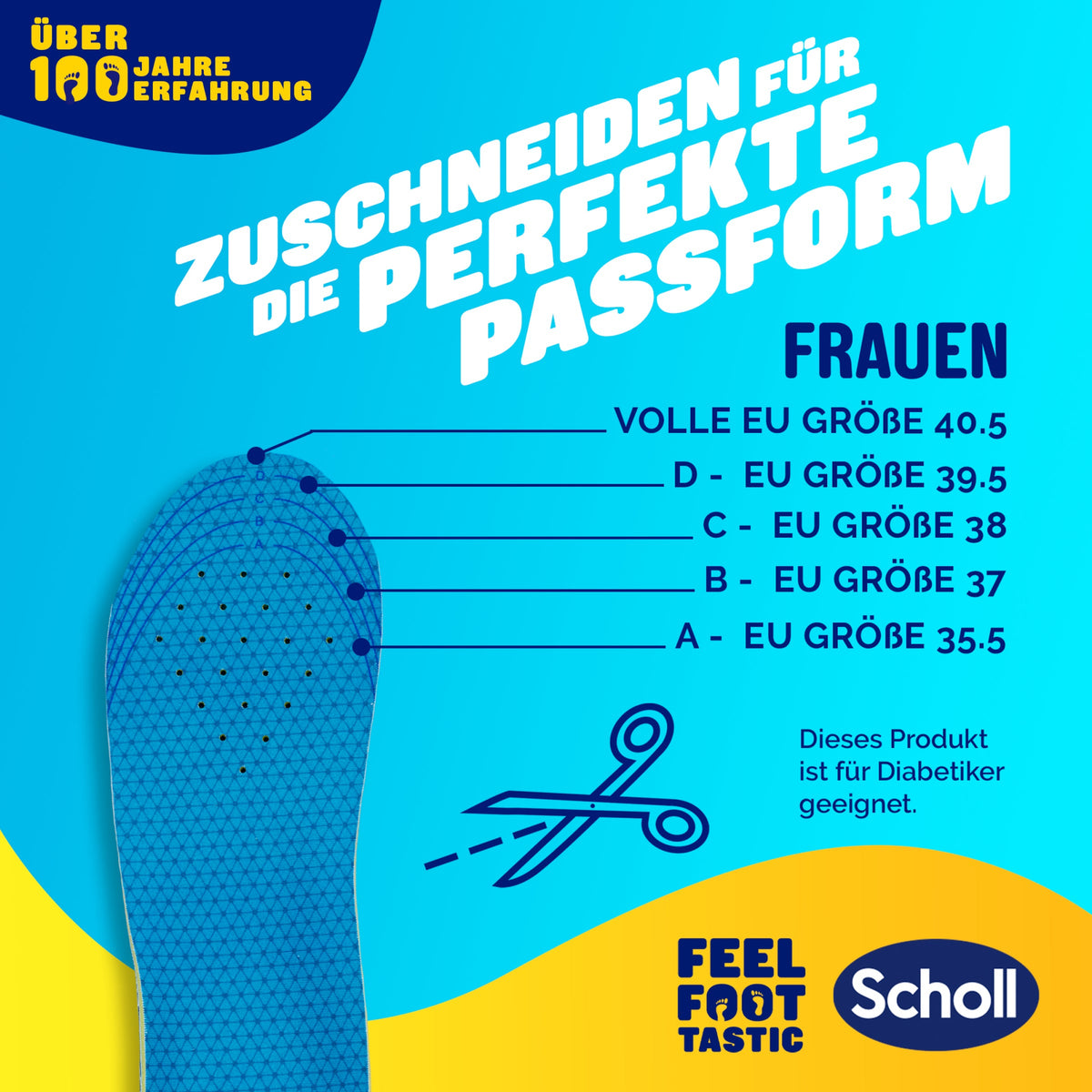 Scholl DE Insoles 35.5 - 40.5 GelActiv™ Everyday Einlegesohlen Frauen