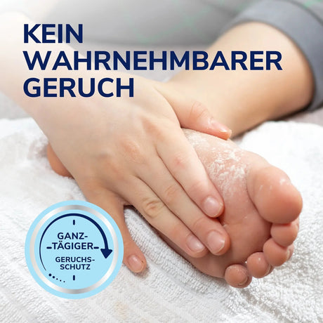 Scholl DE Aid Dr. Scholl’s Ultra Geruchsstopp Fußpuder mit Sweat Max Technologie