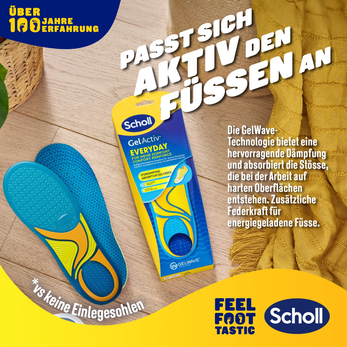 Scholl DE Insoles 35.5 - 40.5 GelActiv™ Everyday Einlegesohlen Frauen