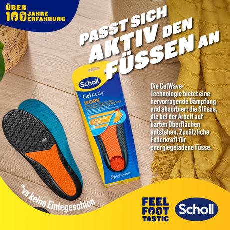 Scholl DE Insoles 35.5 - 40.5 GelActiv™ Work Einlegesohlen Frauen