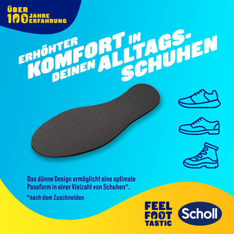 Scholl DE Insoles 35.5 - 40.5 Scholl Frische Einlegesohlen
