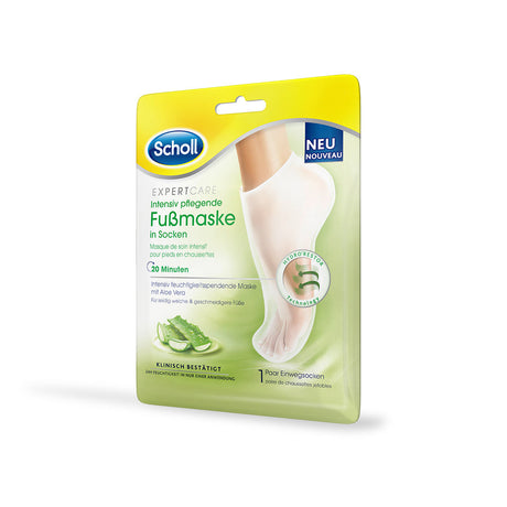 Scholl Site DE Care Scholl ExpertCare intensiv pflegende Fußmaske in Socken – intensiv  feuchtigkeitspendende Maske mit Aloe Vera